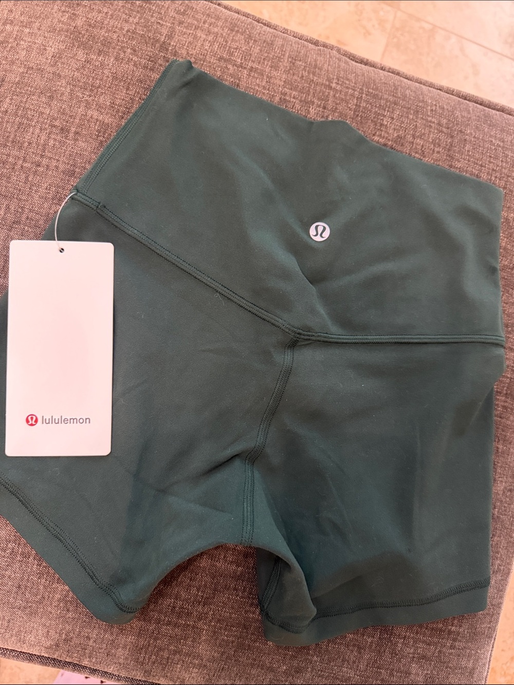 lululemon athletica Deep Forest Green High-Rise Bike Shorts